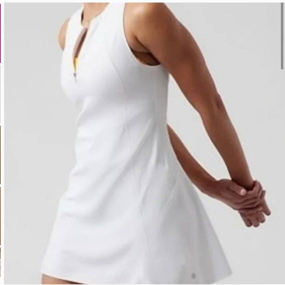 ATHLETA White Tennis Dress Size Medium